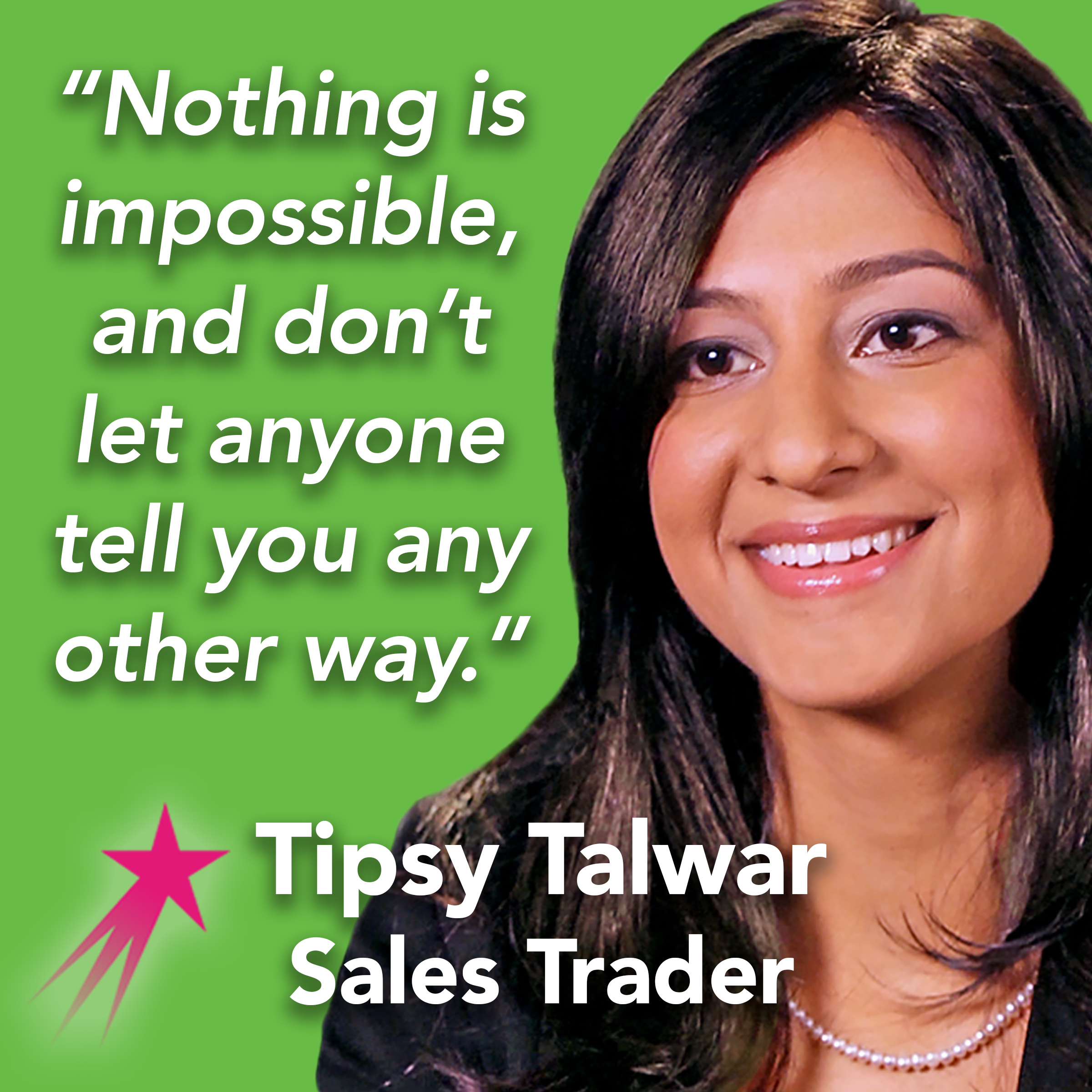 Tipsy Talwar Motivational Mini Poster Career Girls